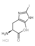 2,5-二碘-L-组氨酸单盐酸盐结构式