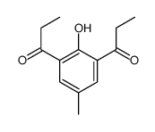 1-(2-hydroxy-5-methyl-3-propanoylphenyl)propan-1-one结构式