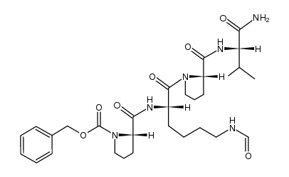 Z-Pro-Lys(For)-Pro-Val-NH2 Structure