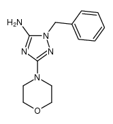 1-benzyl-3-morpholino-5-amino-1H-1,2,4-triazole结构式