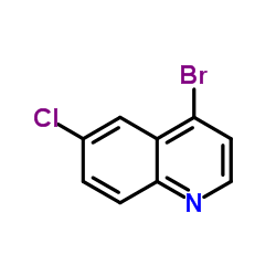4-溴-6-氯喹啉结构式