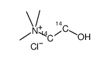 choline chloride, [1,2-14c]结构式