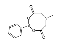 苯硼酸甲基亚氨基二乙酸酯结构式