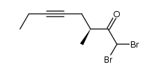 1,1-dibromo-3-methyl-5-octyn-2-one Structure