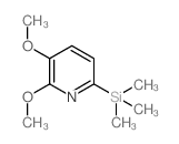 2,3-Dimethoxy-6-(trimethylsilyl)pyridine Structure