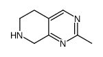 2-Methyl-5,6,7,8-tetrahydropyrido[3,4-d]pyrimidine结构式