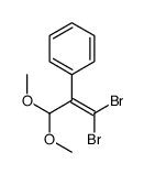 (1,1-dibromo-3,3-dimethoxyprop-1-en-2-yl)benzene结构式
