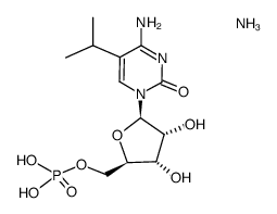 5-isopropylcytidine 5'-monophosphate diammonium salt结构式