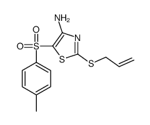 2-烯丙基硫代-4-氨基-5-磺酰基噻唑结构式