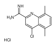 4-氯-5,8-二甲基喹啉-2-羧酰胺盐酸盐结构式