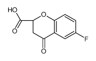 (R)-6-FLUORO-4-OXOCHROMAN-2-CARBOXYLIC ACID Structure