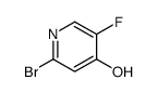 2-Bromo-5-fluoropyridin-4-ol结构式