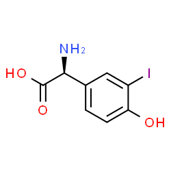 L-3-碘-4-羟基苯甘氨酸结构式