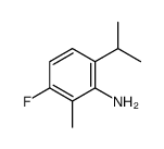 Benzenamine, 3-fluoro-2-methyl-6-(1-methylethyl)- (9CI) Structure