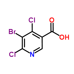 5-Bromo-4,6-dichloronicotinic acid Structure