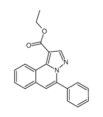 ethyl 5-phenylpyrazolo[5,1-a]isoquinoline-1-carboxylate结构式