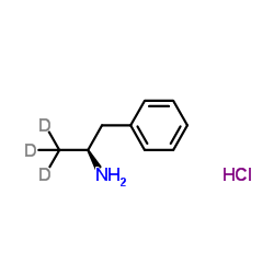 (S)-Amphetamine-d3 Hydrochloride结构式
