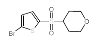 4-(5-溴噻吩-2-基磺酰基)四氢-2H-吡喃结构式