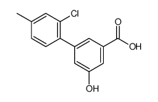 3-(2-chloro-4-methylphenyl)-5-hydroxybenzoic acid Structure