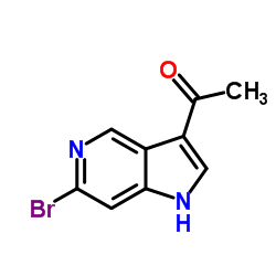 3-Acetyl-6-broMo-5-azaindole结构式