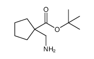 1-Aminomethyl-cyclopentanecarboxylic acid tert-butyl ester Structure