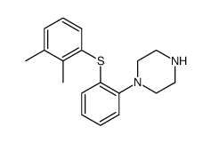 1-[2-(2,3-dimethylphenylsulfanyl)phenyl]piperazine结构式