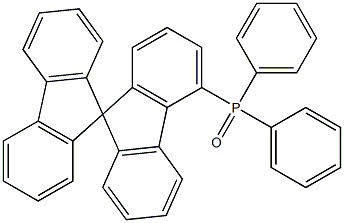 9,9-Spirobifluoren-4-yl-diphenyl-phosphineoxide Structure