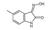 (3Z)-5-甲基-1H-吲哚-2,3-二酮 3-肟结构式