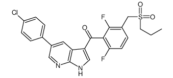 (5-(4-chlorophenyl)-1H-pyrrolo[2,3-b]pyridin-3-yl)(2,6-difluoro-3-(propylsulfonylmethyl)phenyl)Methanone结构式