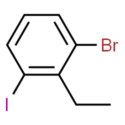 1-溴-2-乙基-3-碘苯结构式