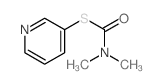 Carbamothioic acid,dimethyl-, S-3-pyridinyl ester (9CI)结构式