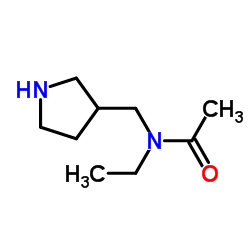 N-Ethyl-N-(3-pyrrolidinylmethyl)acetamide Structure
