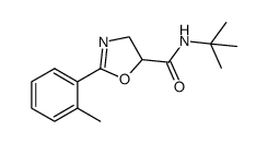 N-tert-butyl-4,5-dihydro-2-(2-methylphenyl)oxazole-5-carboxamide结构式