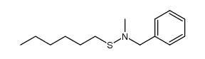 N-benzyl-N-methylhexane-1-sulfenamide结构式