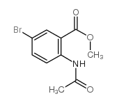 2-乙酰氨基-5-溴苯甲酸甲酯结构式