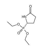 (S)-2-Diethoxyphosphoryl-pyrrolidin-5-one结构式