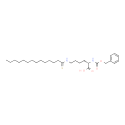 N2-[(phenylmethoxy)carbonyl]-N6-(1-thioxotetradecyl)-L-Lysine Structure