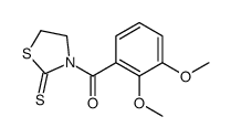(2,3-dimethoxyphenyl)-(2-sulfanylidene-1,3-thiazolidin-3-yl)methanone结构式