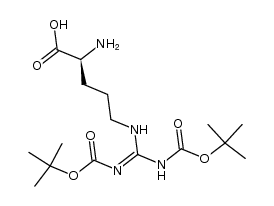 (S)-2-氨基-5-((2,2,10,10-四甲基-4,8-二氧代-3,9-二氧杂-5,7-二氮杂十一烷-6-亚基)氨基)戊酸结构式