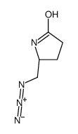 (5S)-5-(azidomethyl)pyrrolidin-2-one Structure