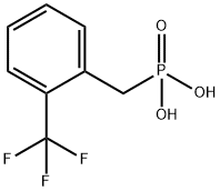 {[2-(Trifluoromethyl)phenyl]methyl}phosphonic acid Structure