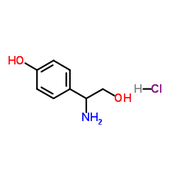 4-(1-Amino-2-hydroxyethyl)phenol hydrochloride Structure
