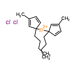 双(1-丁基-3-甲基环戊二烯基)二氯化锆结构式