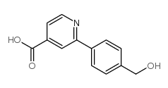 2-(4-Hydroxymethylphenyl)isonicotinic acid Structure
