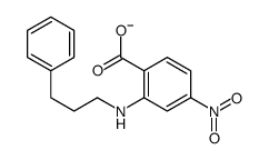 4-nitro-2-(3-phenylpropylamino)benzoate结构式