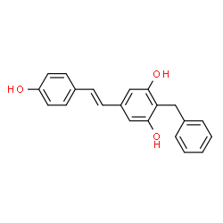 5-[(1E)-2-(4-羟基苯基)乙烯基]-2-(苯基甲基)-1,3-苯二醇-d7结构式