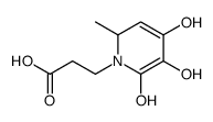 1(2H)-Pyridinepropanoic acid, 4,5,6-trihydroxy-2-methyl- (9CI)结构式