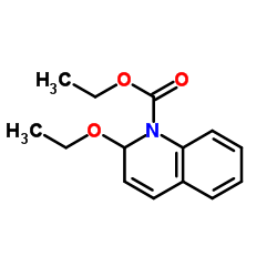 2-乙氧基-1-乙氧碳酰基-1,2-二氢喹啉结构式