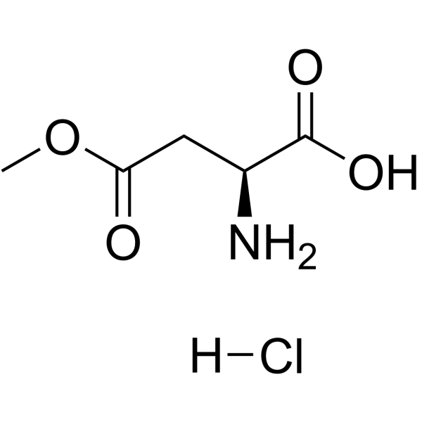 L-天冬氨酸-β-甲酯盐酸盐结构式