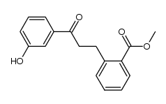 Methyl 2-[3-(3-hydroxyphenyl)-3-oxopropyl]benzoate结构式